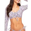 Adore Me Women's Topaz Rashguard Swimwear Floral Top - 2 of 4