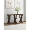 Signature Design by Ashley Maylee Sofa Table, Dark Brown Finish with Scroll Design Legs, Hardwood Solids with Oak & Ash Veneers - 2 of 4