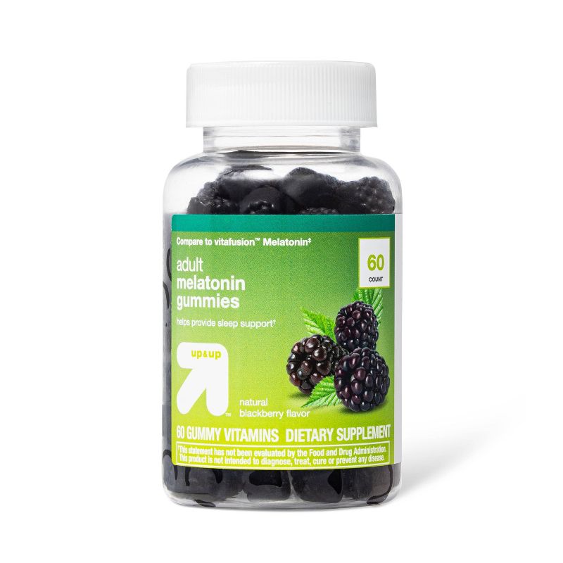 Melatonin Dietary Supplement Gummies - Fruit - 60ct - up &#38; up&#8482;, 1 of 7
