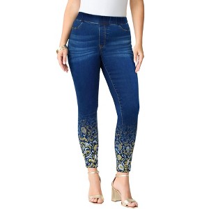 Roaman's Plus Size 360° Stretch Jegging - 1 of 4