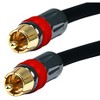 Monoprice Digital Coaxial Audio Cable - 6 Feet - Black | High Quality RG6 RCA CL2 Rated, Gold plated - 2 of 4