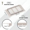 Unique Bargains Aluminum Alloy Cabinet Wardrobe Shoe Closet Rectangle Louvered Ventilation Grilles 2 Pcs - 2 of 4