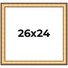 PosterPalooza | Photo Size Traditional Gold Picture Frame - UV Acrylic, Foam Board Backing, Hanging Hardware - 2 of 4