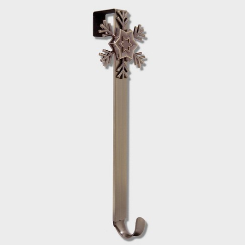 Haute Decor Christmas Adjustable Wreath Hanger with Snowflake Icon Bronze - image 1 of 4