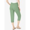 Woman Within Plus Size The Hassle-Free Soft Knit Capri - 3 of 4