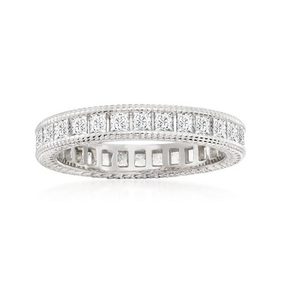 Ross-Simons 1.40 Ct. T.W CZ Eternity Band in Sterling Silver