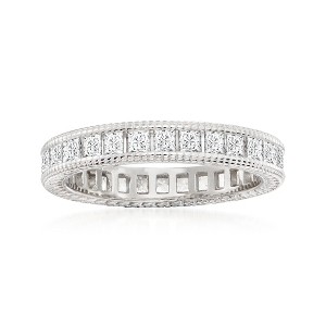 Ross-Simons 1.40 Ct. T.W CZ Eternity Band in Sterling Silver - 1 of 4