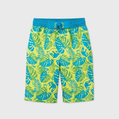 boys yellow swim trunks