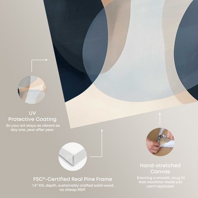 In My Thoughts Abstract Shapes Gallery Wrapped Canvas Wall Art, 30" x 36"