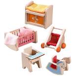 HABA Little Friends Children's Nursery Room - Dollhouse Furniture for 4" Bendy Dolls