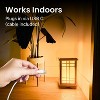 Solar LED Zen Outdoor Lantern with Amber/White Light - Techko Maid - 3 of 4