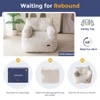 MAXYOYO Bean Bag Chair, Tufted Corduroy Bean Bag Couch Lazy Chair with Filler for Adult Teen - 4 of 4