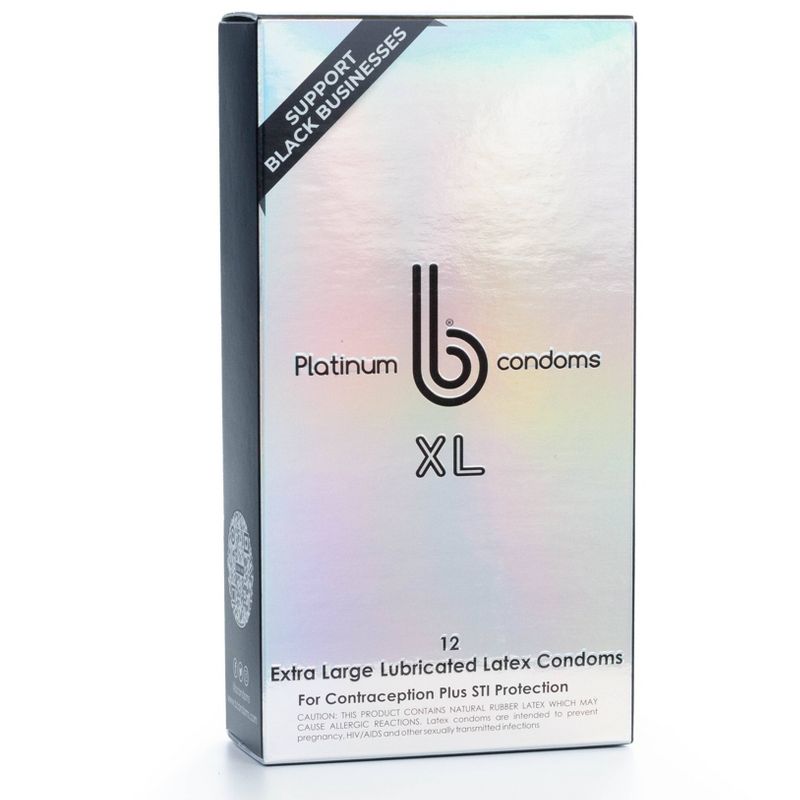 b condoms Platinum Condoms - XL - 12ct, 2 of 6