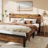 Full Size Platform Bed Frame with Headboard, 4 Storage Drawers, Noise-Free, Metal Support, No Box Spring Needed, Rustic Brown - 3 of 4