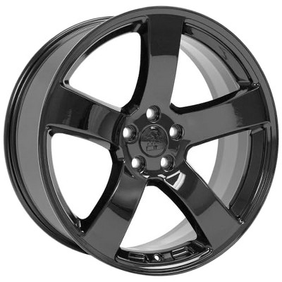 OE Wheels LLC DG12-20080-5115-24B Black Wheel Painted (20 x 8. inches /5 x 115 mm, 24 mm Offset)