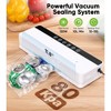 Aoibox 6-in-1 Food Vacuum Sealer with 80kPa Suction, Compact Design, Includes 10 Bags & External Vacuum Hose for Jars and Containers, White - 3 of 4