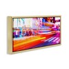 Stupell Industries Light Streaked Cityscape Black Framed Floater Canvas Wall Art - 3 of 4