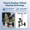 KneeRover All Terrain Fusion Patented Knee Scooter with 4 Wheel Steering - 2 of 4