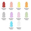 Unique Bargains 8x14mm Gourds Shape Glass Beads for Bracelets for Bracelet Making DIY Crafts Assorted Color 100Pcs - 2 of 4