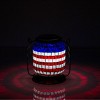 7" Solar Patriotic Glass/Iron Hanging Lantern with LED Lights Cool White - Alpine Corporation: Outdoor Decorative LED Lantern, AA Battery Powered - 4 of 4