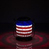 7" Solar Patriotic Glass/Iron Hanging Lantern with LED Lights Cool White - Alpine Corporation: Outdoor Decorative LED Lantern, AA Battery Powered - image 4 of 4