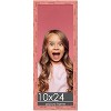 PosterPalooza | Panoramic Shabby Chic Pink Picture Frame - UV Acrylic, Foam Board Backing, Hanging Hardware - 2 of 4