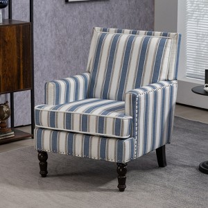 Hrinhom 27.2"W Accent Chair, Modern Upholstered Armchair - 1 of 4
