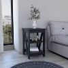 NicBex Nightstand with Storage Space Modern 3-Tier End Table with Stylish Cross-Design,Suitable for Bedroom,Living Room - 2 of 4