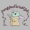 Juniors Womens Star Wars The Mandalorian Christmas The Child Light Up Letters T-Shirt - 2 of 4