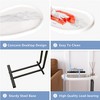 UPHA C-Shaped End Table with Metal Frame Slide for Bedroom - 4 of 4