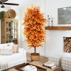 Nearly Natural 9-ft Autumn Ficus Artificial Fall Tree - 4 of 4