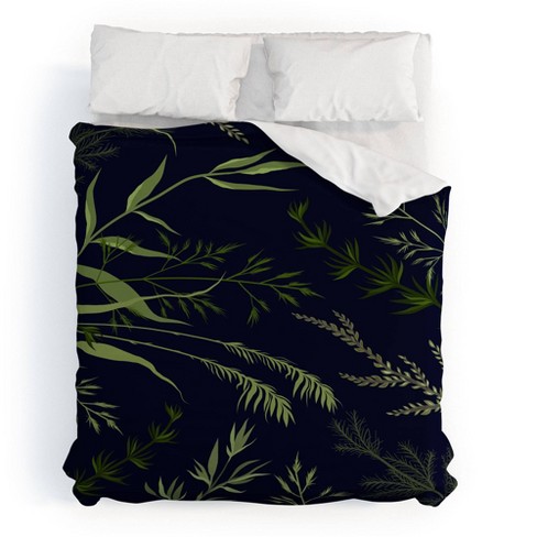 Nima Leaf Super Double Cotton Duvet Cover Set with Pillowcases 220x240