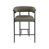 Meridian Furniture,Malin Boucle Fabric Counter Stool, Set of 2 - 2 of 4