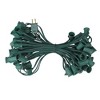 Northlight Commercial Grade C9 Christmas Light Socket Set - 50' Green Wire - 18 Gauge - 2 of 2