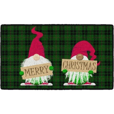 Brumlow Mills Holiday Gnomes Area Rug, 1'8" x 2'10", Green