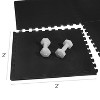 NicBex 26"L Interlocking Gym Floor Mats,Premium EVA Foam,0.5/0.75/1 Inch Thickness,6/12/18/24/36 Pieces,Home Gym and Gymnastics Floor Protection,Black - 3 of 4