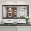 Apmir High-Strength Tempered Glass and Aluminum Alloy Framed French Cleat Mounted Wall Decor Mirror in matte black with 5-Year Warranty - 2 of 4