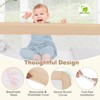 Infans 71" Foldable Baby Bed Rail Guard Toddler Swing Down Safety Bedrail Beige - 3 of 4