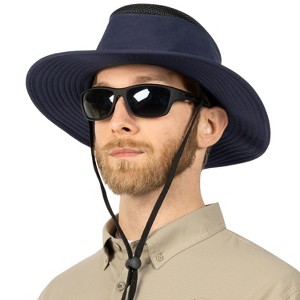 SUN Cube Sun Hat For Men, Women Wide Brim Safari Hat, Hiking Hat UV Sun Protection, Bucket Boonie Hat - 1 of 4