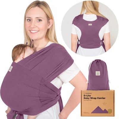 KeaBabies D-Lite Baby Wrap Carrier, Adjustable Baby Carrier, Baby Sling, Newborn, Infant, Toddler 7-44lbs
