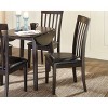 Signature Design by Ashley 2pc Hammis Upholstered Side Chair Brown: Vinyl Seat, Wood Legs, Mid-Century Modern - 2 of 4