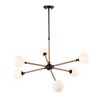 Artcraft Lighting Capilano 6 - Light Chandelier in  Black - 2 of 4