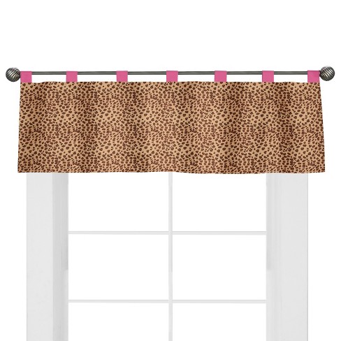 Sweet Jojo Designs Window Valance Cheetah Pink Target