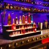 COZONY LED Liquor Display Shelf, Remote App Control 16 Color Music Sync Lighted Bar Shelves - 3 of 4