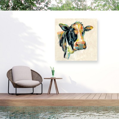 "Expressionistic Cow I" Outdoor Canvas