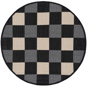 Courtyard CY6443 Power Loomed UV Resistant, Stain Resistant, Non-Shedding Indoor/Outdoor Rugs - Safavieh - 1 of 3