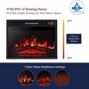 ChicFurnit Indoor Fireplaces 23" Embedded Wall Fireplace Fireplace Heater with Realistic Flames 1400W for Living Room, Black, 25.98"*8.27"*20.35" - 4 of 4