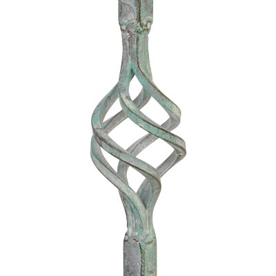 Thessaly Antique Green Iron 5-Piece Outdoor Dining Set