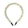 Unique Bargains Women's Gold Thread Yarn Headband 1 Pc - 3 of 4