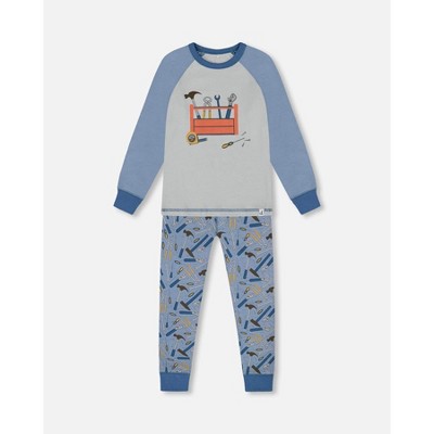 tools on bluish gray background